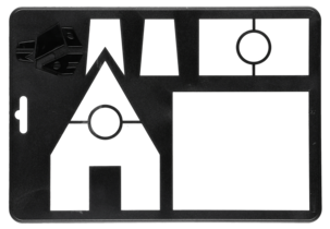 Pepparkakshus mall / Utstickare för pepparkakshus