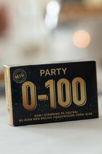 MIG Mini Party frågespel 0-100, från 18 år