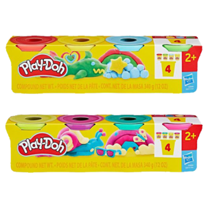 Play-Doh Muovailuvaha 4 kpl, yli 2-vuotiaille