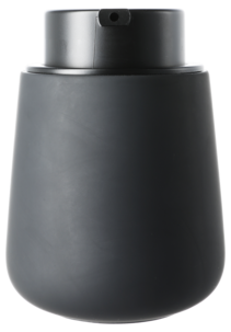 Såpedispenser i steingods, svart