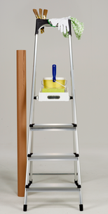 4-trinns gardintrapp i aluminium