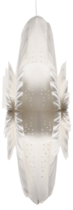 Stor adventsstjerne i papir, 60 cm, Northlight