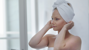 Hårhandduk Smart Microfiber, vit