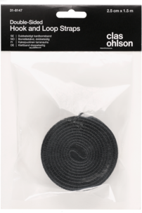 Borrelåsbånd, dobbelsidig