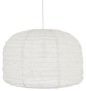 Northlight Evan lampeskjerm til taklampe, lin, hvit