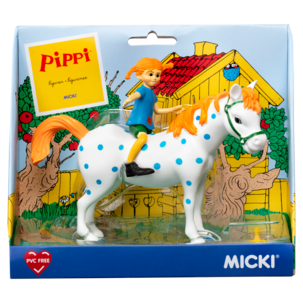 Pippi Långstrump och Lilla Gubben figurset, från 3 år