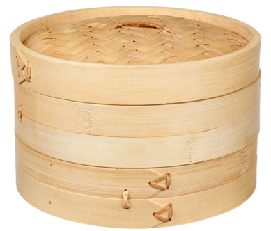Ångkokare bambu, 20 cm