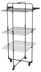 Sammenleggbart tørkestativ, justerbart 117,5–180 cm