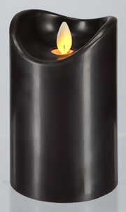 LED-kubbelys med flamme, 13 cm