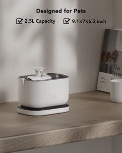 Petlibro Dockstream vattenfontän katt batteri 2,5 l
