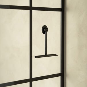 Duschskrapa silikon, svart 