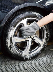 Vaskehanske bil, mikrofiber, 18 x 28 cm