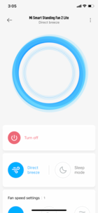 Gulvvifte / bordvifte, Xiaomi Mi Smart Standing Fan 2 Lite