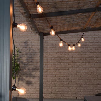 Konstsmide ljusslinga glödlampor LED, 10 m, utbytbara ljuskällor