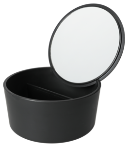 Pieni korurasia peilillä, musta