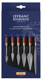 Maalaus- ja palettiveitset Lefranc & Bourgeois, 6 kpl