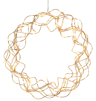 Krans med LED-lysslynge