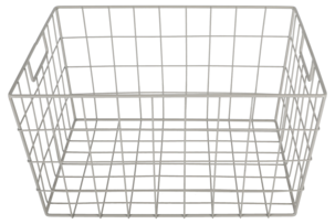 Trådkurv i beige metall