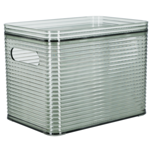 Pinottava säilytyslaatikko, kansi, läpinäkyvä vihreä