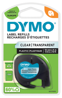 Märkband plast Dymo LetraTag
