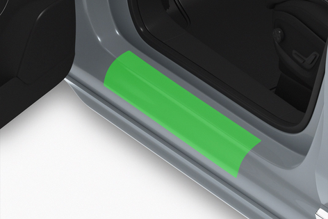 Suojakalvo auton kynnykseen läpinäkyvä 20 x 120 cm