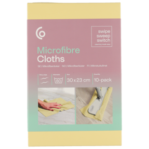 Mikrokuituliina, 10 kpl, 30 x 23 cm