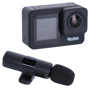 Rollei D6Pro 5K-actionkamera med trådlös mikrofon