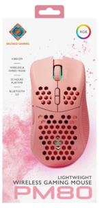 Deltaco Gaming trådløs gamingmus GAM-120-P, rosa