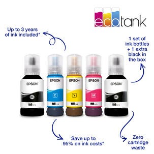 Epson Ecotank-skriver ET-2856  med skanner og LCD-skjerm