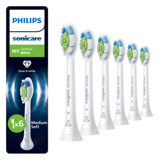 Philips Sonicare W2 Optimal White borsthuvud, 6-pack