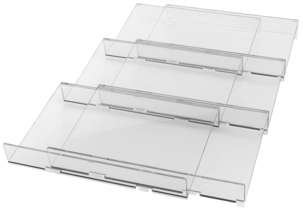 Kryddställ, utdragbart i plast, för låda, skåp, bänk