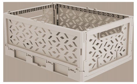 Klappbox av återvunnen plast, large 33 x 24,5 x 13,8 cm