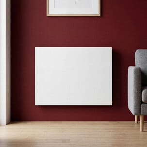 Vägghängt element med termostat 230 V, vit, 800 W