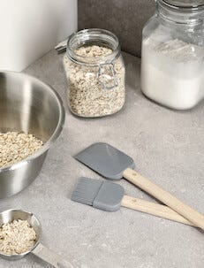 Brödpensel silikon / trä, FSC