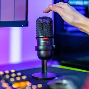 HyperX SoloCast USB-mikrofon med bordsstativ
