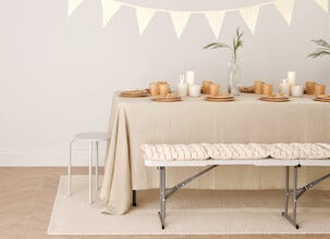 Hopfällbart bord utomhus, 180 x 73 cm