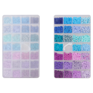 Perler til armbånd og halskjede, 2500 stk, fra 6 år