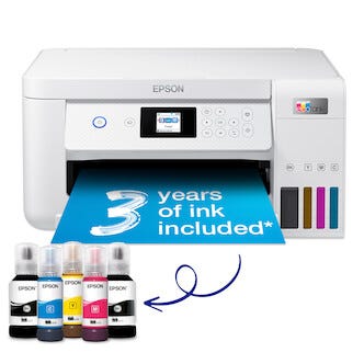 Epson Ecotank ET-2856 Tulostin, jossa skanneri ja LCD-näyttö