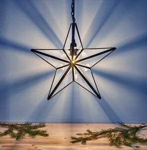 Hängande stjärna av glas