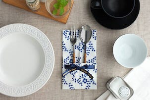 Märkband Satin Brother TZe-RN34, marinblå