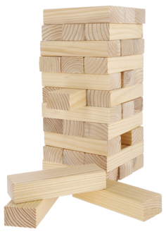 Tumbling Tower spill, stabletårn, tre, fra 6 år