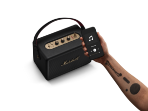 Marshall Kilburn III bærbar Bluetooth-høyttaler, svart