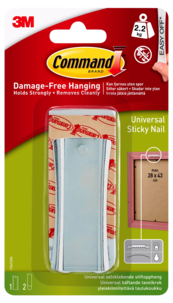 Command Sticky Nail selvheftende bildekrok, 2,2 kg