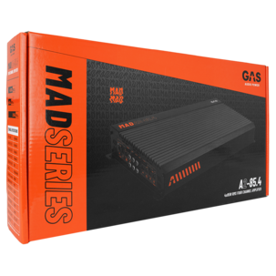 GAS Audio Power MAD A2-85.4 4-kanaligt slutsteg, 4x85W RMS