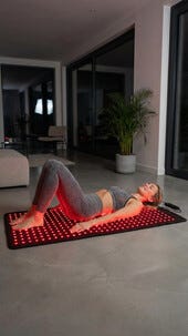Infrarød varmematte, 100 x 40 cm med timer og kontroller