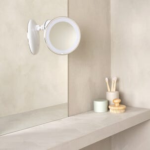 Sminkespeil med sugekopp