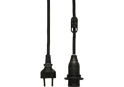 Lampunpidike, jossa kangaspäällystetty johto, E14