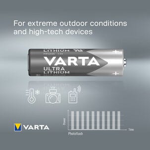 VARTA Ultra Lithium AA/FR6 litiumbatteri 4-pakning