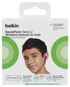 Belkin Soundform Nano V2 in ear-hörlurar för barn