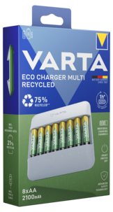 Varta Eco Charger Multi Recycled laddare 2100 mAh